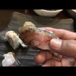 Sosaku Sushi Dining Kai - 鯵の握り