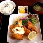 Restaurant Ike - れすとらん池 ＠佐野 カキフライ定食 ７３５円