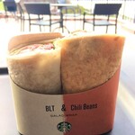 スターバックスコーヒー - アイスコーヒーと《SALAD WRAP》にしたぜ。