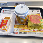 McDonald's Nizeroni Maebaru Ten - 久々の朝マック「ソーセージエッグマフィン バリューセット」（450円）。