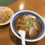 食堂みかぶ - ラーメン・半チャーハンセット 850円