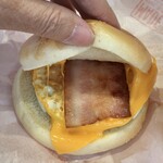 McDonald's Higashi Gawa Doro Nozaki Ten - ベーコンエッグサンドコンビ250円、ホットコーヒー