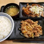 Yoshinoya Tsubame Sanjo Ten - 牛皿カルビ定食　628円