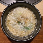 Gyukaku Kusatsu Ten - 石鍋ごまねぎ塩ラーメン(ハーフ) 450円×1