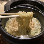 Gyukaku Kusatsu Ten - 石鍋ごまねぎ塩ラーメン(ハーフ) 450円×1 (リフト)