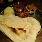 Indian Mumbai Ginza Ten - ダブルカレーセット “なすキーマとあさり”