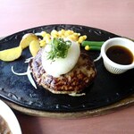 Steak Hamburger steak & Salad Bar Ken Kamata Ten - おろしハンバーグ・アップ