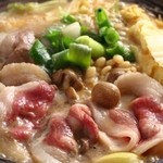 Inunaki Yama Grand Hotel Kisenkaku - コク旨！ぼたん鍋…コラーゲンたっぷりの猪肉をコク旨（うま）♪味噌仕立てのお鍋でどうぞ♪