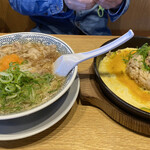 丸源ラーメン - 肉そばと炒飯セット