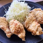 からしげ - むねから定食　からあげ4個（税込　638円）評価＝◎