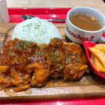 RANCHOS KITCHEN Rakuhoku Hankyu Sukuea Ten - ダブルチキンカツとろとろチリソースプレート