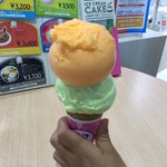 baskin robbins Yotsukaido Ten - オレンジとメロン