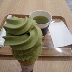 Kouemon Chaho Osaka Umeda Ten - 抹茶ソフトと深蒸し茶