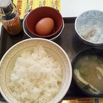 Sukiya Fukuoka Shimen Ten - ●朝食メニュー：たまごかけご飯朝食　200円●