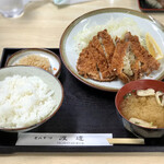 Tonkatsu Watanabe - ニンニクカツ定食　¥1200