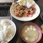 焼肉のかわはら - 盛り合わせ定食＝１１００円 税込