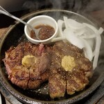 Ikinari Steak Koenji Minamiguchi Ten - ワイルドステーキ ハンバーグ コンボ