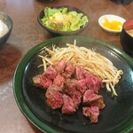 Steak no Shima Toyochoten - ステーキランチ150g ライス大盛