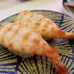 Kaiten Sushi Misaki Shinjuku East Side Square Ten - 天然ボイル車えび。