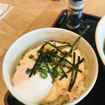 sunday（山形大学付属病院食堂） - ミニ月見山かけ丼