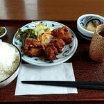 Wa Cafe Kotori - サービスランチ(鶏の唐揚げ)税込550円