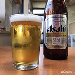 Kurumaya Ramen Hachinohe Ten - ｷﾞﾝ冷えの瓶ﾋﾞｰﾙ