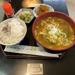 シャトー クワナ - カレーうどん定食850円税込み