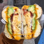 NEW NEW YORK CLUB BAGEL & SANDWICH SHOP - BACON EGG CHEESE ＋AVOCADO