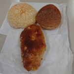 Shirohato Bakery - ①サンライス(¥150)②栗あんぱん(¥160)
                        ③うまくち醤油とコーンのチャバタ(¥160)