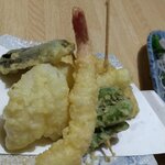 Tempura Seafood Jizake Yasaka Yonago Ekimae Ten - 天ぷら盛り合わせ