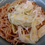 Yamaoka Ya Ooguchi Ten - 海老薫る濃厚あさり醤油つけ麺の麺のアップ(麺は大盛りです)