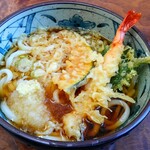 Ken Sanuki Udon - ぶっかけ天うどん ¥700 天ぷらが旨い❗