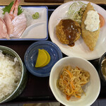 Taishu Kappo Hatchin Kaki - お任せ定食(825円)