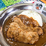 まんまる食堂 - 立派な糸島豚のお肉。めちゃ柔らかくて・・・めちゃ美味しかった！