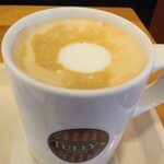 TULLY’S COFFEE Gurinado Nagayama Ten - セットのホットカフェラテ