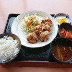 Toei Onsen Hana no Mai - 東栄チキン竜田揚げ定食(1,150円)