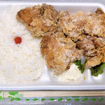 Kourakuen no Kara-age Ya Shibata Ten - からあげ弁当 醤油味 大盛 650円
                        大盛はからあげ5個