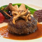 Yonezawa Gyuu Ooki Kongoukaku Steak Restaurant Akaboshi - 黄金ハンバーグセット