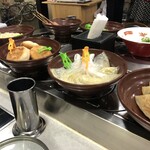 串串香 回転火鍋 - 回転している具