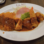 Kitchen Potto - ビフカツ　チキンカツ　コンビランチ