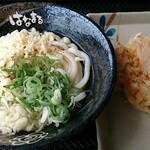 Hanamaru Udon Ionmoru Tendo Ten - 冷かけ小、野菜かき揚げ