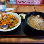 Chinese Sofuku - 【2020.8.13(木)】ラーメンセット(醤油ラーメン＋麻婆ナス飯)748円