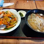 Chinese Sofuku - 【2020.8.13(木)】ラーメンセット(醤油ラーメン＋麻婆ナス飯)748円