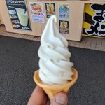 Yaizu Sakana Center Tairyo Ichigo Ten - 私の頼んだ、生わさびソフト(税込380円)