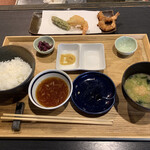 てんぷら 永春 - ランチの海老定食　1,000円