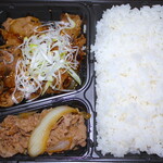 吉野家 - W弁当(牛皿・牛カルビ)598円＋税 ご飯大盛り無料