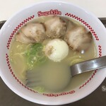 スガキヤ - ラーメンに肉・半熟玉子をトッピング