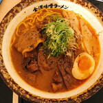 Kanazawa Miso Ramen Shinsen Fabore Toyama Ten - 炙り肉盛り味噌らーめん　800円