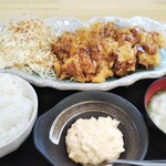 Kurozu Chicken Nanban Teishoku Takamotoya Kengun Ten - 黒酢チキン南蛮定食¥800