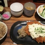 Akadori Kosho Dori Furusato - チキン南蛮 定食  1000円